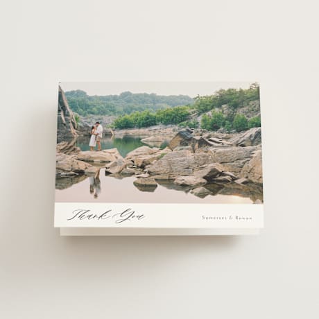 Folded Wedding Thank You Cards