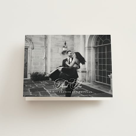 Folded Wedding Thank You Cards