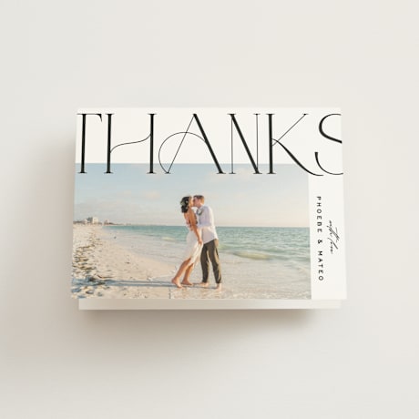 Folded Wedding Thank You Cards