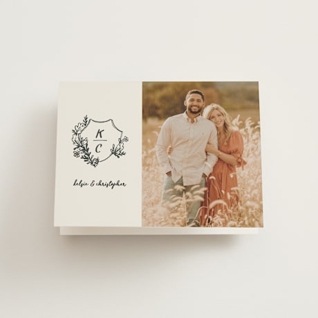 Folded Wedding Thank You Cards