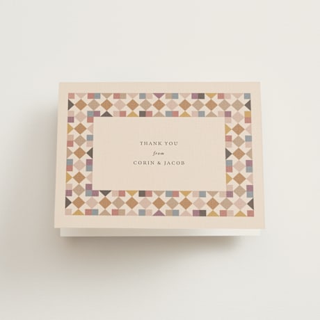 Folded Wedding Thank You Cards