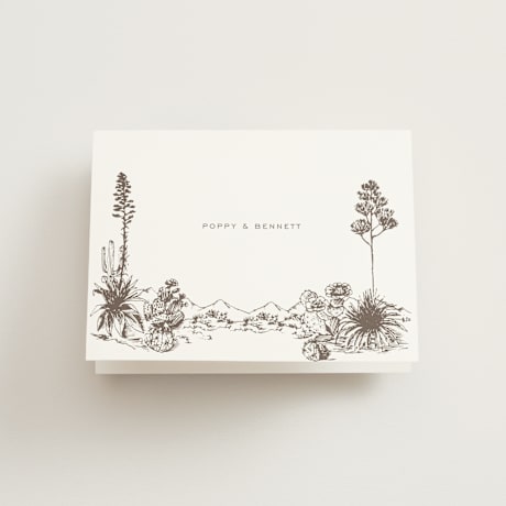 Folded Wedding Thank You Cards