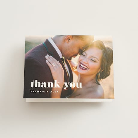 Folded Wedding Thank You Cards