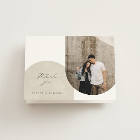 Folded Wedding Thank You Cards