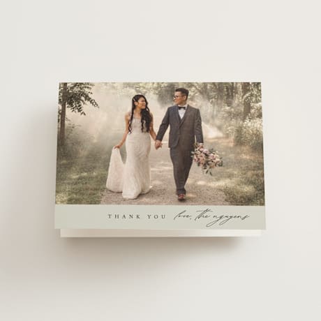 Folded Wedding Thank You Cards
