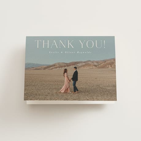 Folded Wedding Thank You Cards
