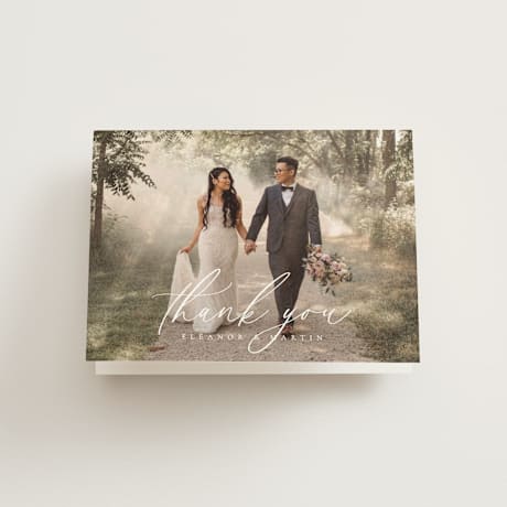 Folded Wedding Thank You Cards
