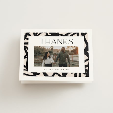 Folded Wedding Thank You Cards