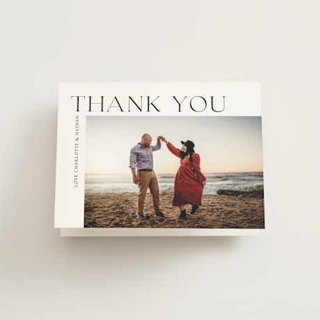 Folded Wedding Thank You Cards