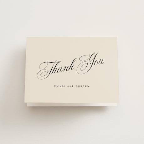 Folded Wedding Thank You Cards