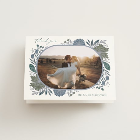 Folded Wedding Thank You Cards