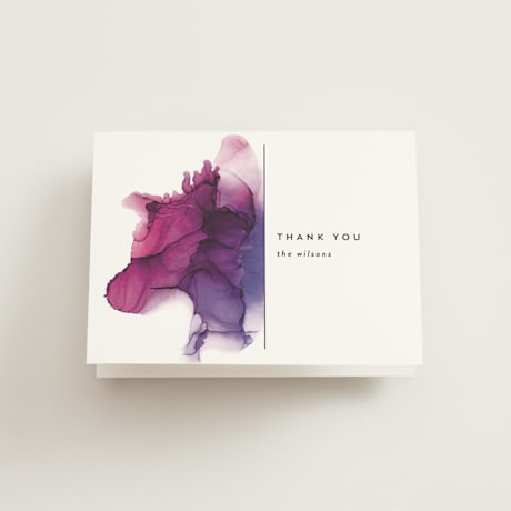 Folded Wedding Thank You Cards