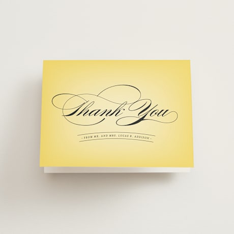 Folded Wedding Thank You Cards