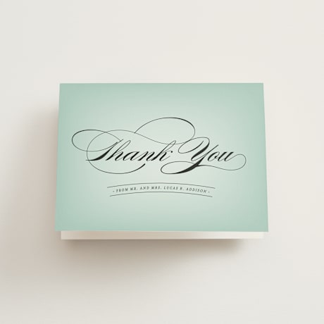 Folded Wedding Thank You Cards