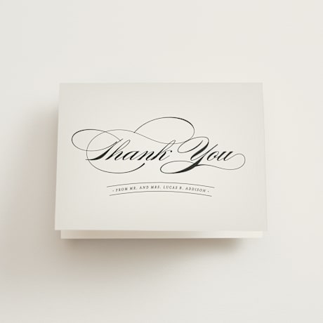 Folded Wedding Thank You Cards