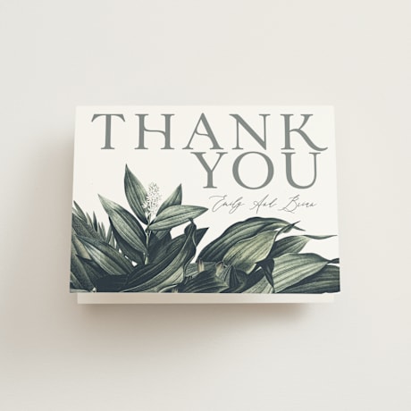 Folded Wedding Thank You Cards