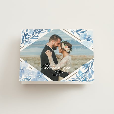 Folded Wedding Thank You Cards