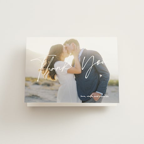 Folded Wedding Thank You Cards