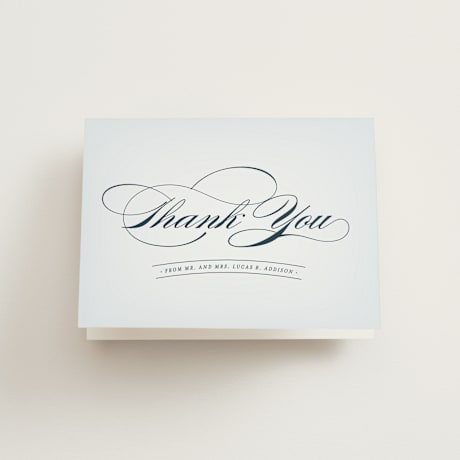 Folded Wedding Thank You Cards