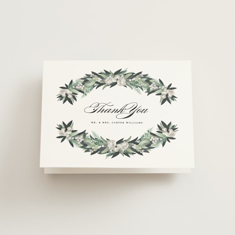 Folded Wedding Thank You Cards