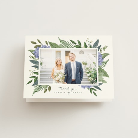 Folded Wedding Thank You Cards