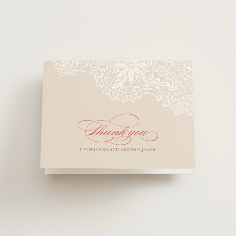 Folded Wedding Thank You Cards