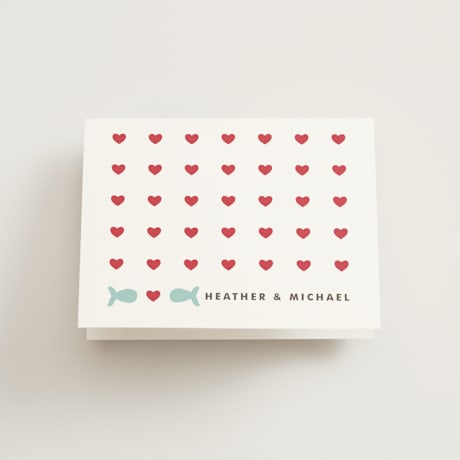 Folded Wedding Thank You Cards