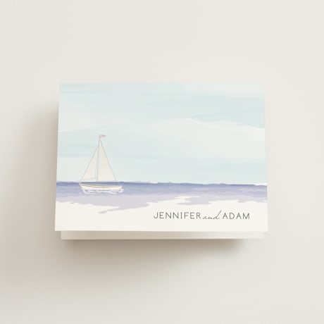 Folded Wedding Thank You Cards