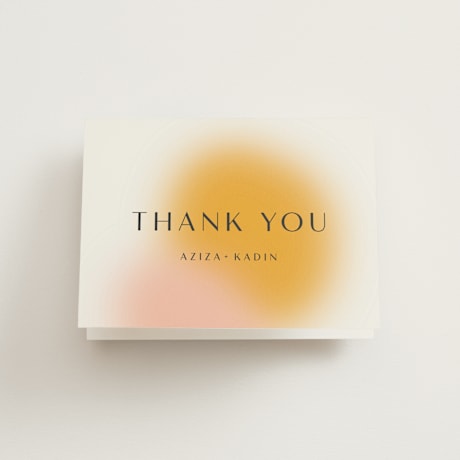 Folded Wedding Thank You Cards