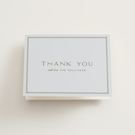 Folded Wedding Thank You Cards