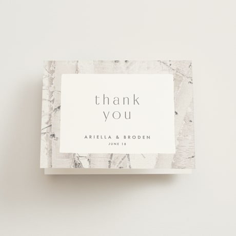 Folded Wedding Thank You Cards