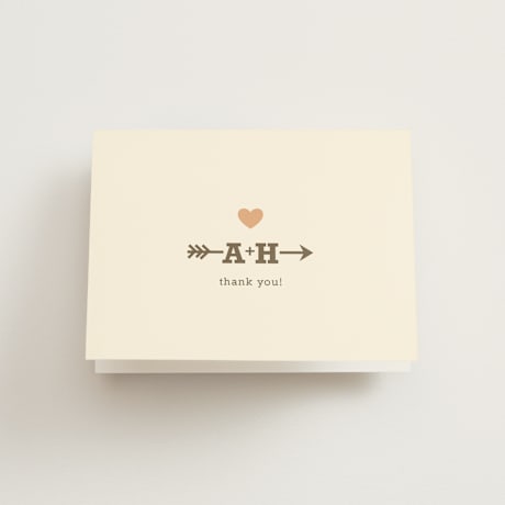 Folded Wedding Thank You Cards