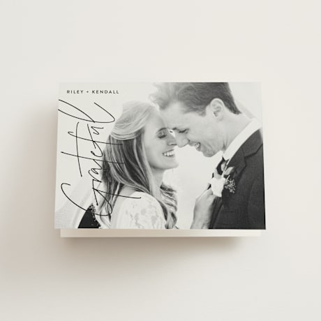 Folded Wedding Thank You Cards