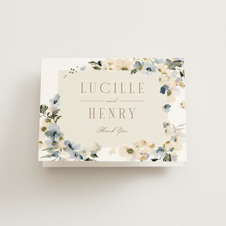 Folded Wedding Thank You Cards