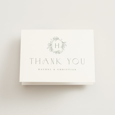 Folded Wedding Thank You Cards