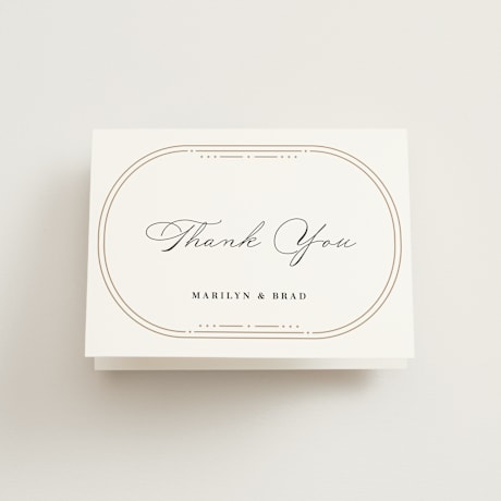 Folded Wedding Thank You Cards
