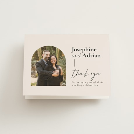 Folded Wedding Thank You Cards
