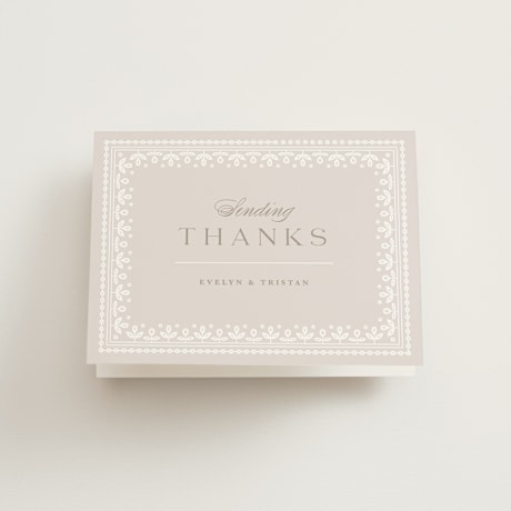 Folded Wedding Thank You Cards
