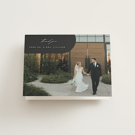 Folded Wedding Thank You Cards