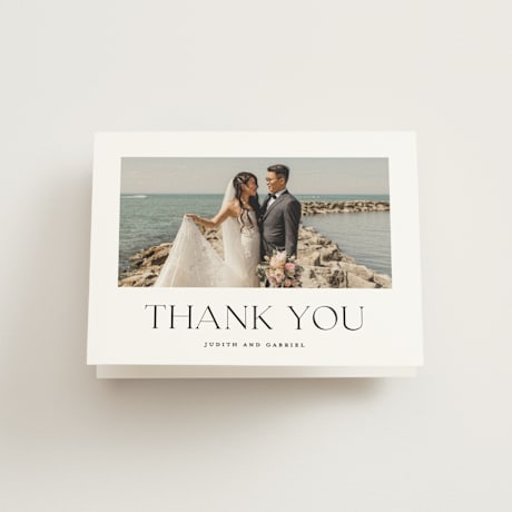Folded Wedding Thank You Cards