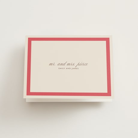 Folded Wedding Thank You Cards