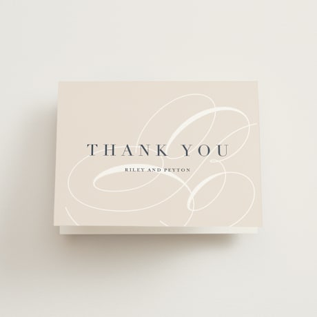 Folded Wedding Thank You Cards