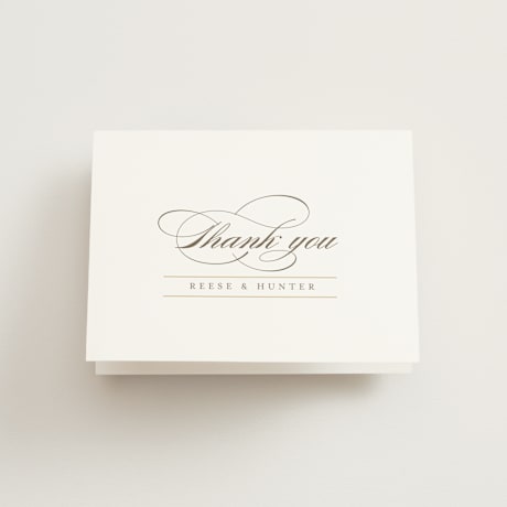 Folded Wedding Thank You Cards
