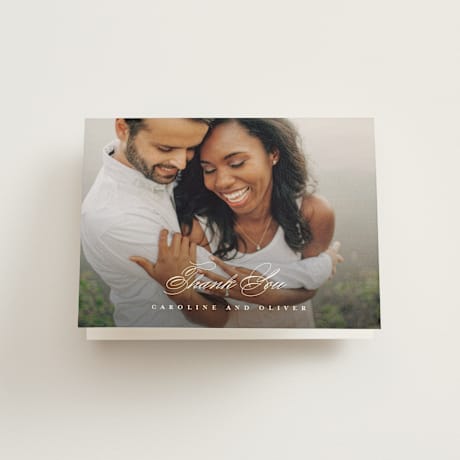 Folded Wedding Thank You Cards