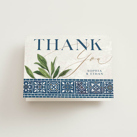 Folded Wedding Thank You Cards