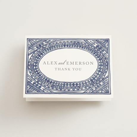 Folded Wedding Thank You Cards