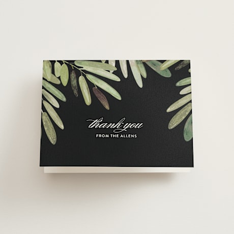 Folded Wedding Thank You Cards