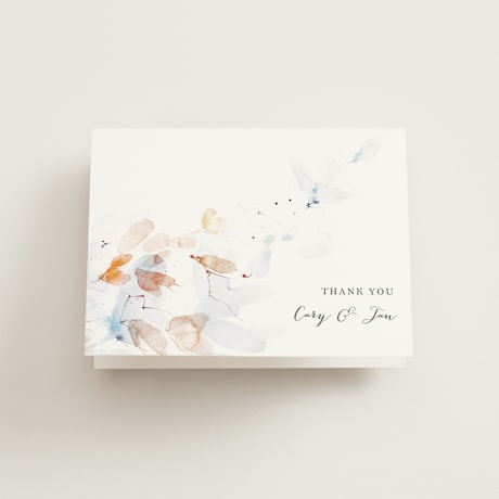 Folded Wedding Thank You Cards