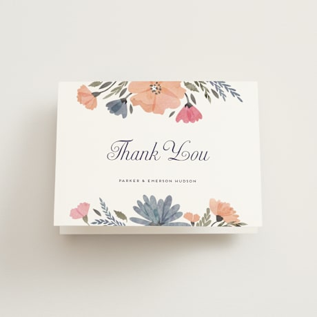 Folded Wedding Thank You Cards