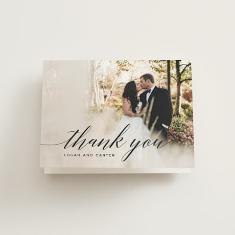 Folded Wedding Thank You Cards